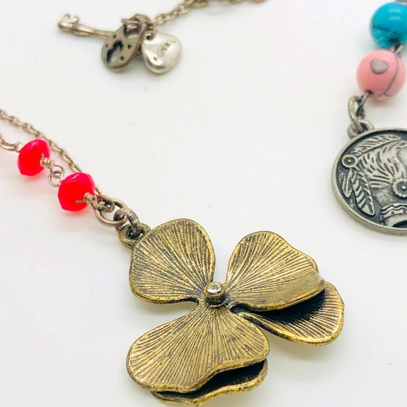 Vintage Fossil Necklace & Y coin Necklace - Picture 13 of 14